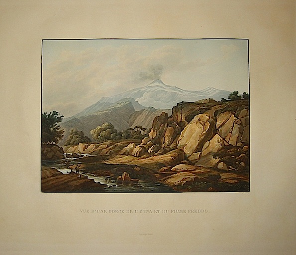  Vue d'une gorge de l'Etna et du Fiume Freddo 1822-1826 Parigi 